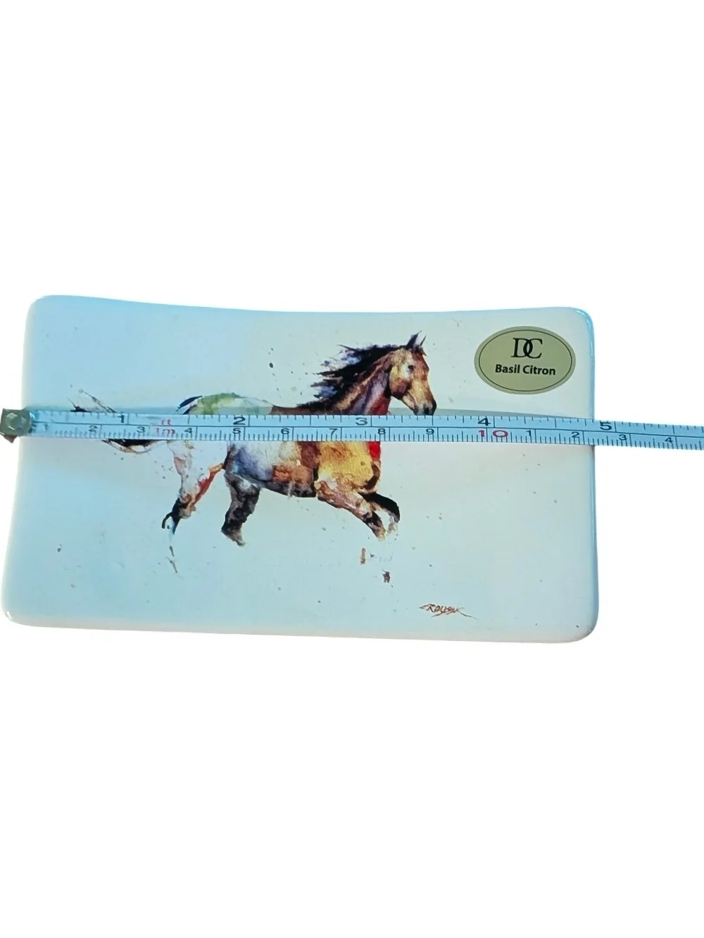 Horse Art Ceramic Soap Dish
